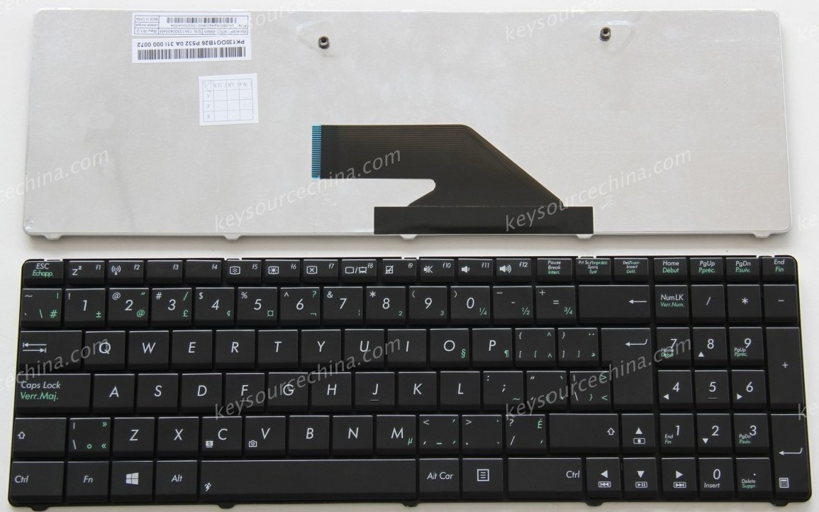 0KNB0-6242CB001 ASUS K75 K75D K75A K75VD Canadian Bilingual Keyboard Clavier