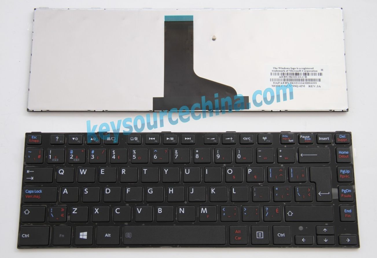 9Z.N7SSQ.42M Original Toshiba Satellite L800 L830 L840 L845 P840 L845 P845t Clavier Canadian(CA) Keyboard