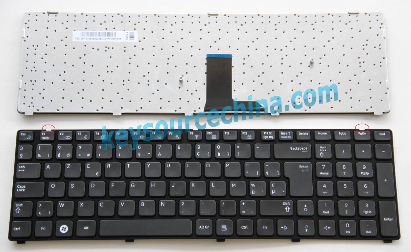 vrije tijd Verwarren Garderobe Samsung R780 series AZERTY Toetsenbord Clavier pc portable Belgian(BE)-BE  Clavier Toetsenbord AZERTY-Nordic laptop keyboards