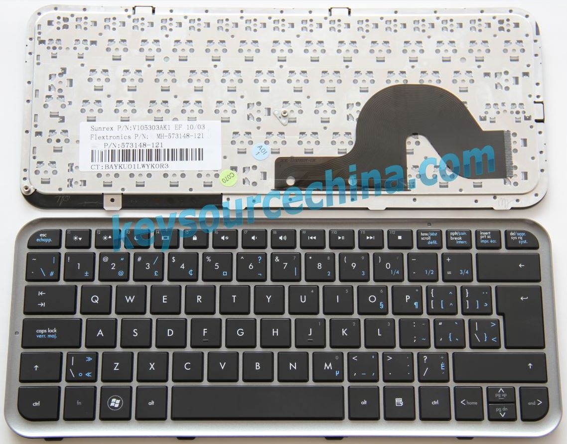 573148-121 HP Pavilion DM3 series DM3-1000 DM3-1023 DM3-2000 DM3-2010 Black Laptop Keyboard Clavier Canadian(CA)