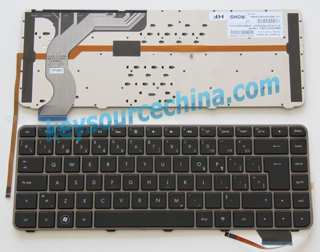 592871-121 HP ENVY 14 Series 14-1050 14-1150 14-2020 14-2090 Backlit Laptop Keyboard Clavier Canadian(CA)