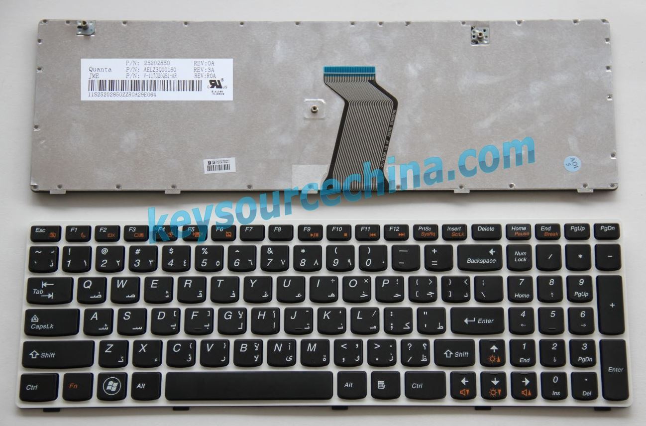 Lenovo IdeaPad G580 G585 V580 V585 Z580 Z585 لحاسب المحمول كيبورد Arabic keyboard