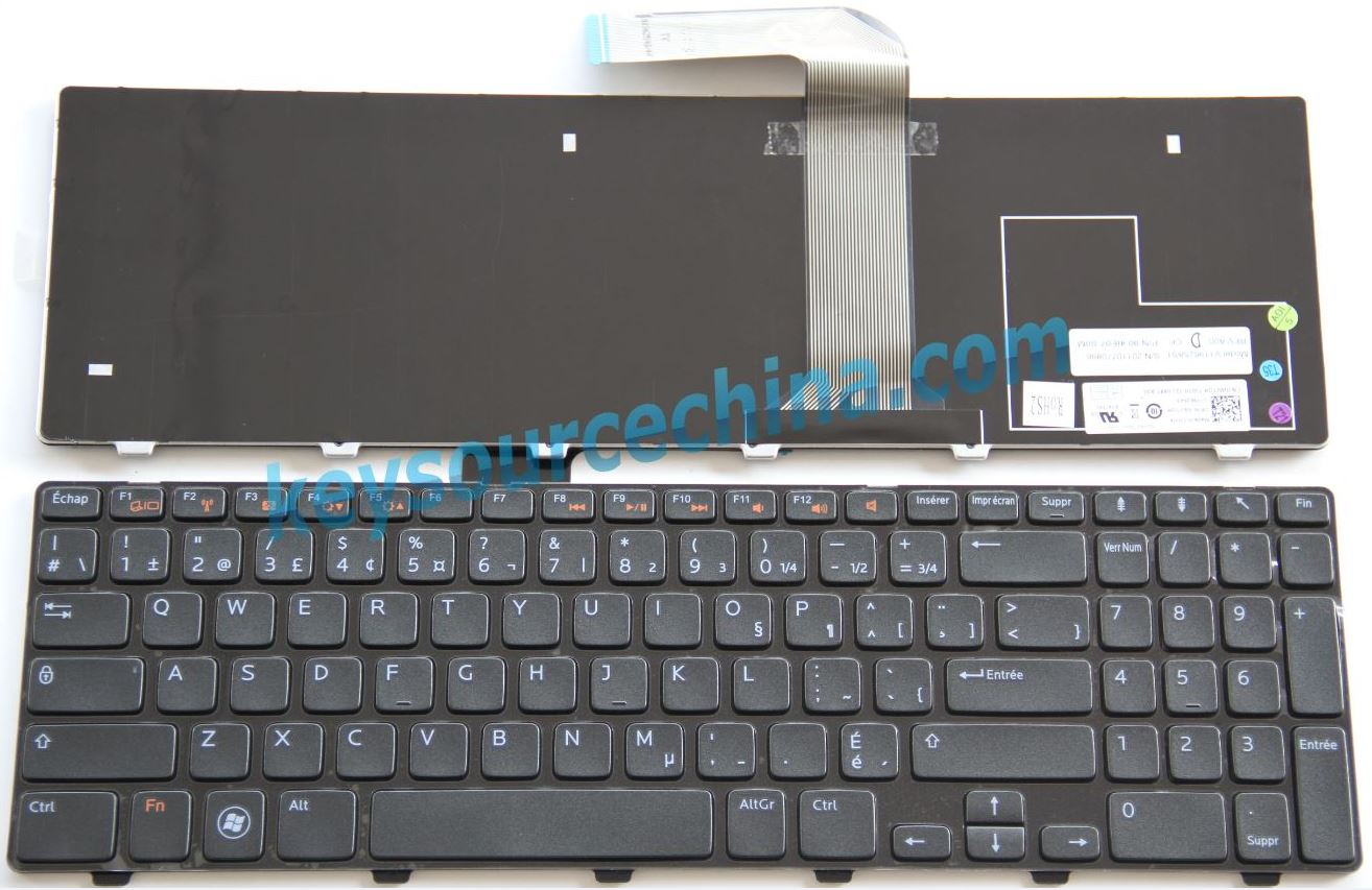 90.4IE07.S0C, Dell Inspiron 15R N5110 5110 Black Laptop Keyboard Clavier Canadian(CA)