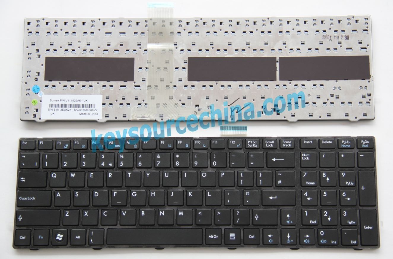 V111922AK1UK Original MSI FX620 CR620 GE700 CR650 A6300 P600 GX680 laptop Keyboard UK Complete NEW