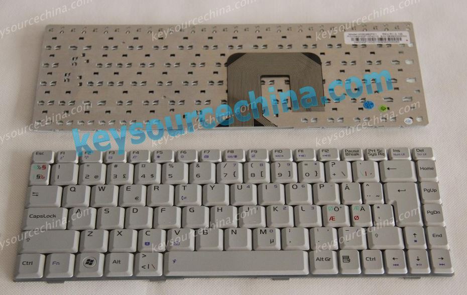04GNQF1KND10 ASUS F9 keyboard silver Nordic keyboard