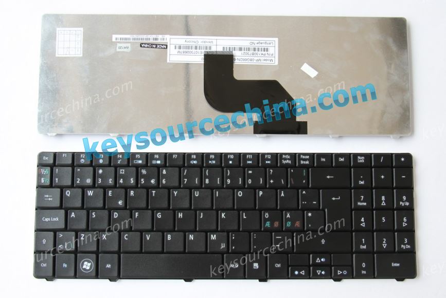 KB.I1700.427 Acer Aspire 5532 5534 5732 Nordic keyboard