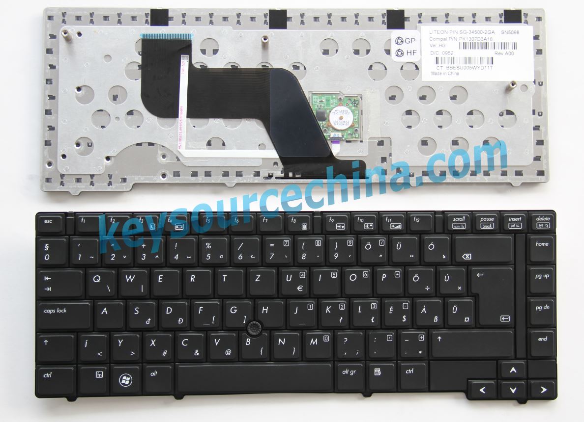 HUN Hungary Keyboard Gyári Új Magyar nyelvű QWERTZ Billentyűzet for HP EliteBook 8440P 8440W Series