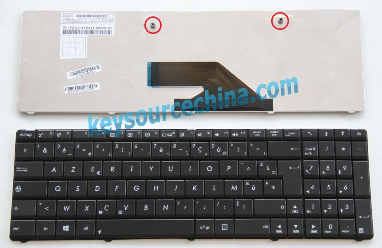 Français clavier ordinateur portable AZERTY-Nordic laptop keyboards