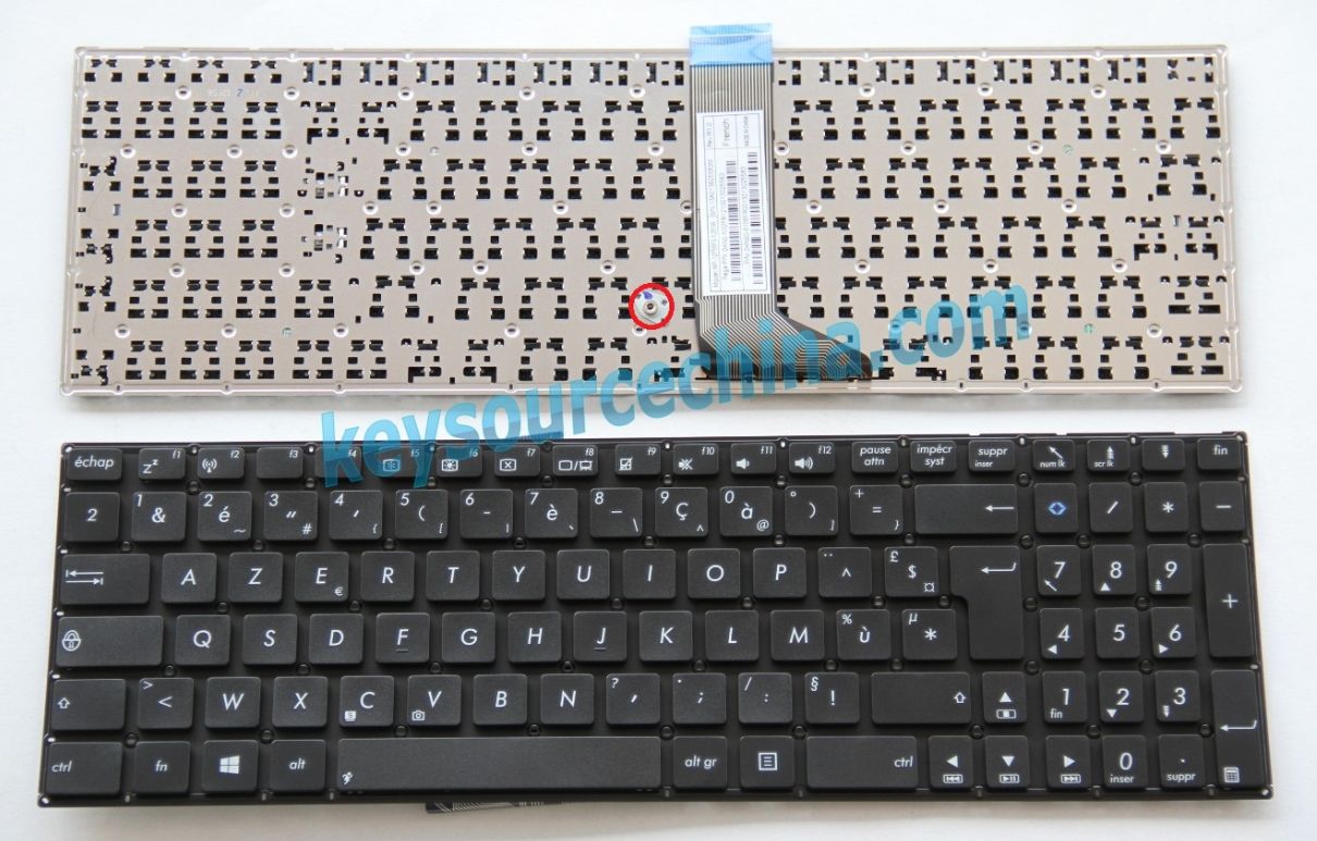 Français clavier ordinateur portable AZERTY-Nordic laptop keyboards