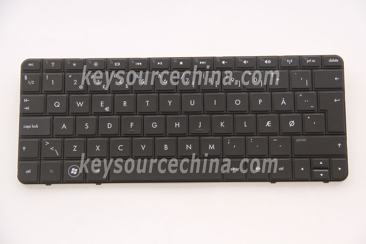 MP-09K86DK-920 Originalt HP Mini 210-1000 210-1100 Series Danish Keyboard