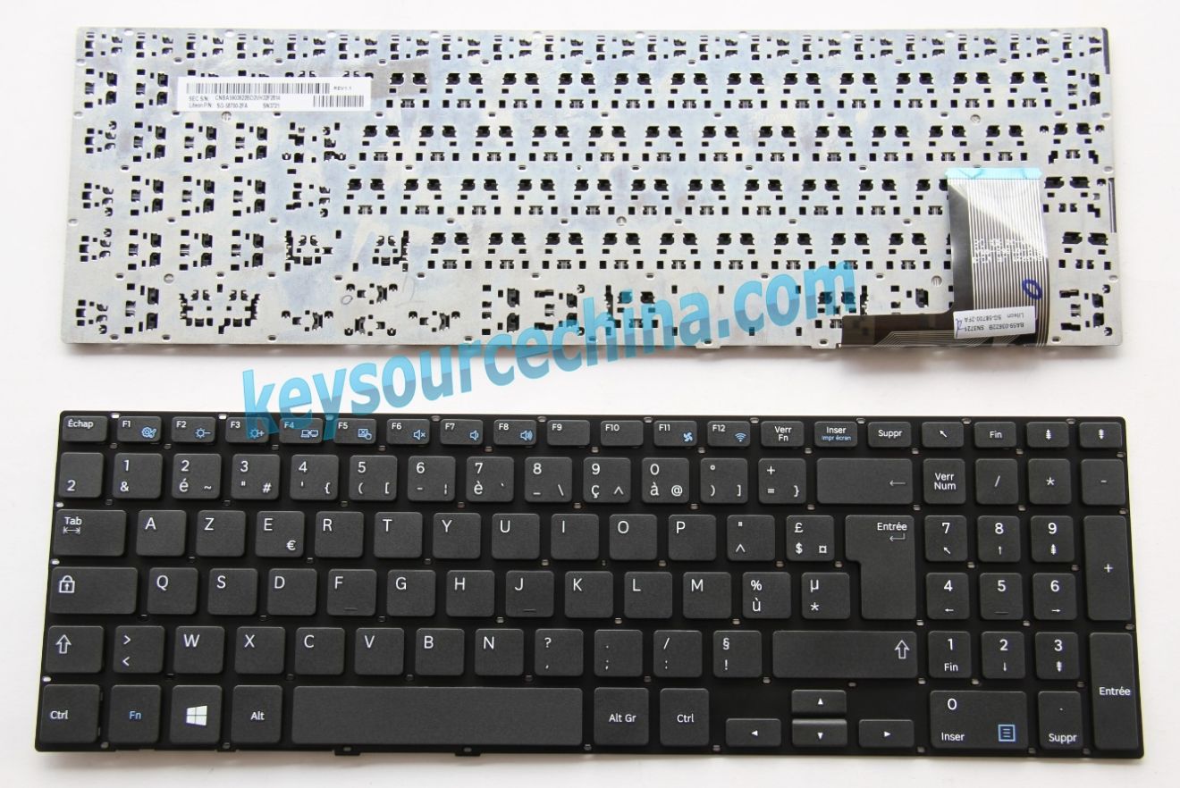 SG-58700-2FA Clavier ordinateur portable pour Samsung 370R5E 450R5E 470R5E 450R5V 510R5E original Français