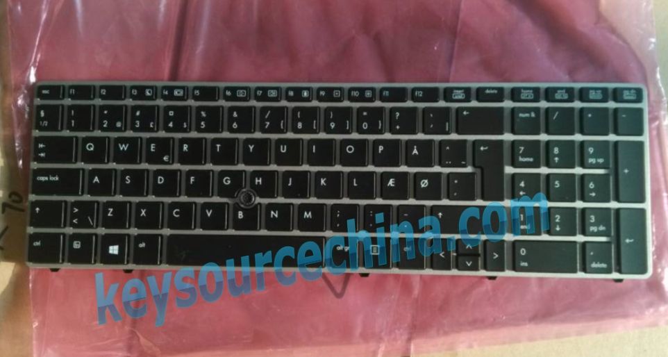 Originalt HP EliteBook 8560p 8570p Danish Keyboard