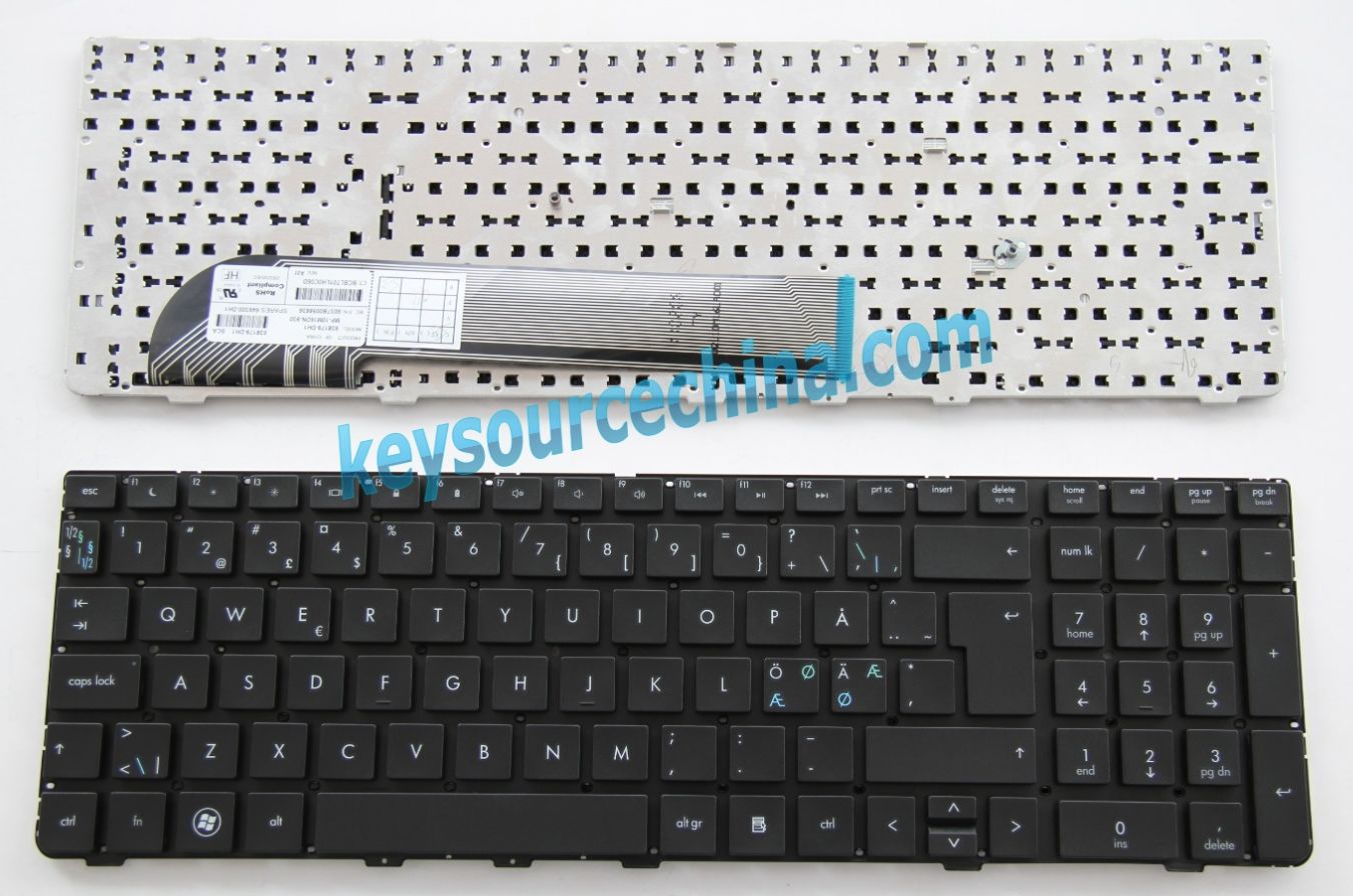MP-10M16DN-930 Originalt HP Probook 4530S 4535S 4730S Nordic Keyboard