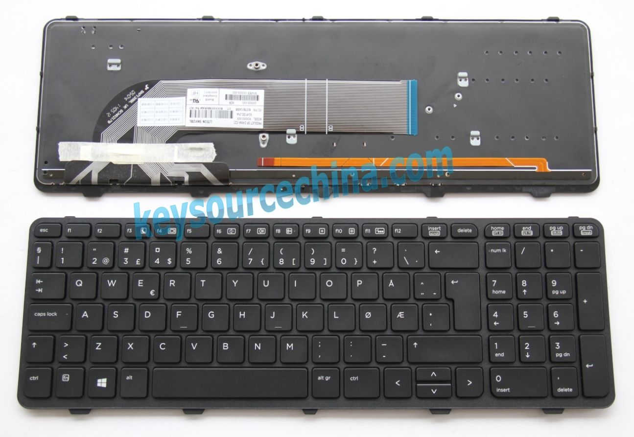 SG-61320-2NA Originalt HP ProBook 470 G0, 470 G1, 470 G2 Norwegian Keyboard