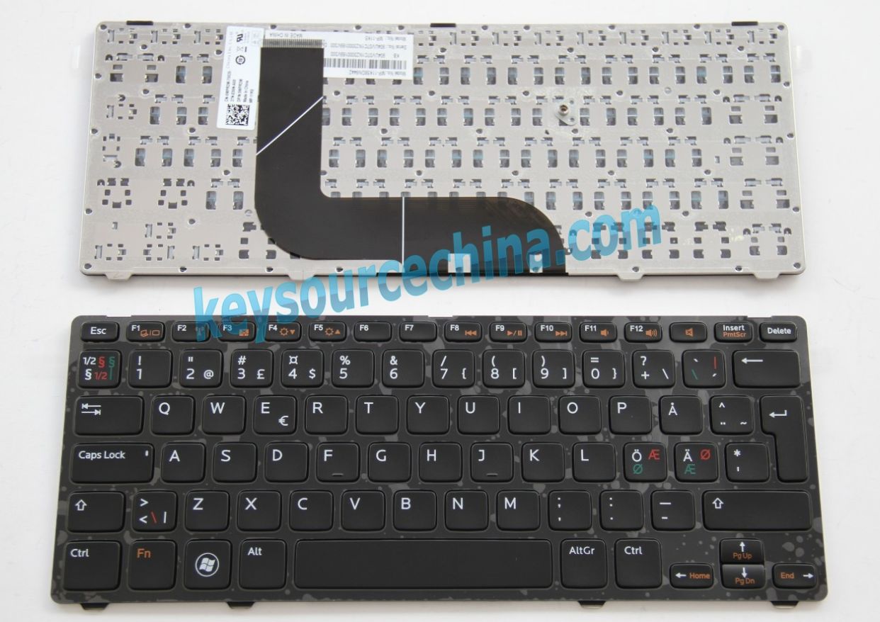 MP-11K56DN6442 Originalt Dell Inspiron 5423 13z-5323 14z-5423; Vostro 3360 Nordic Keyboard