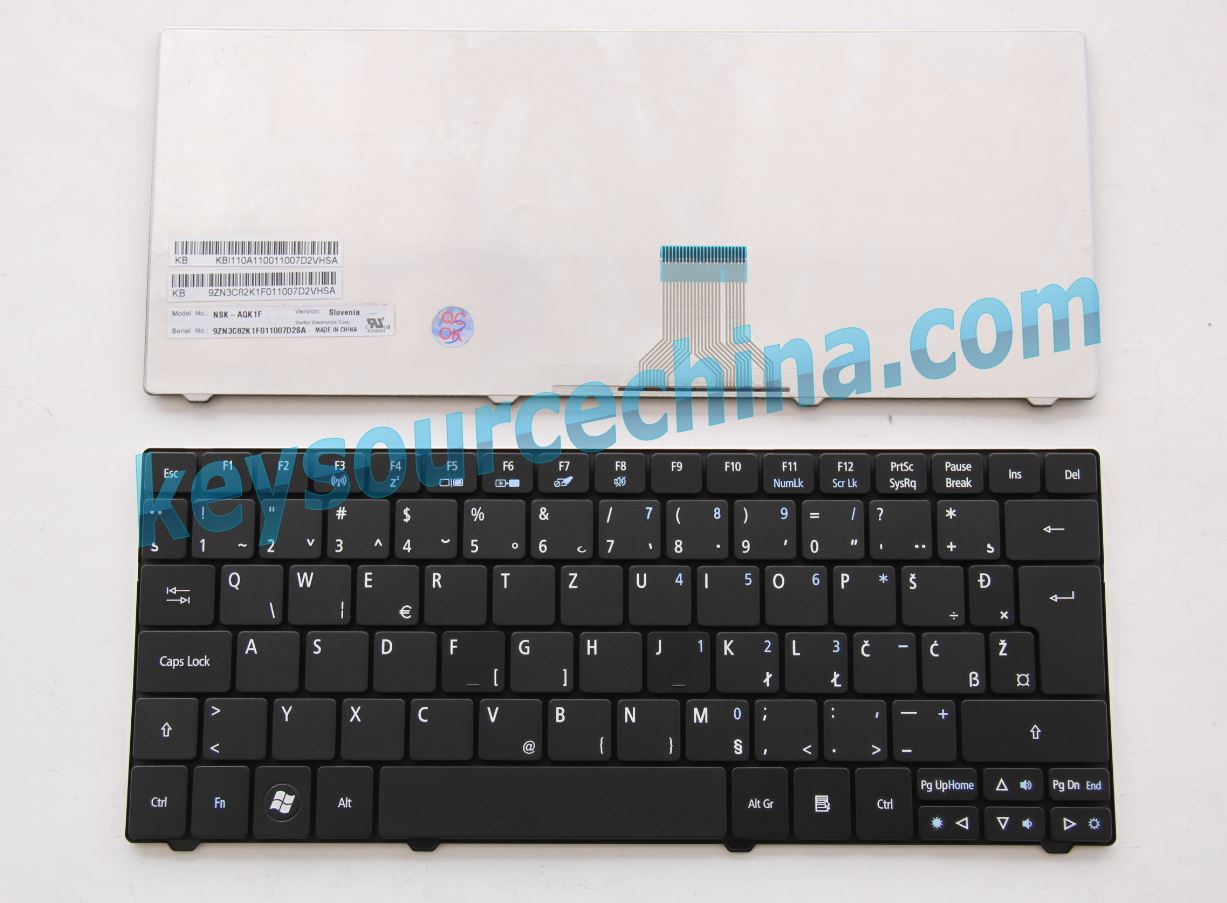 NSK-AQK1F Original Acer Aspire 1825 One 721 One 722 One 751 One 752 One 753 One ZA3 Ferrari One 200 Bosnian Serbian Macedonian Montenegro Keyboard
