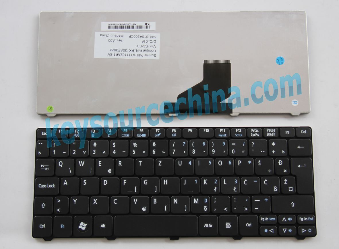 V111102AK1 Original Acer Aspire One 521 522 532H D255 D260 D257 HAPPY 2,eMachines eM350 Nav50 West Balkans Yugoslavia Keyboard WB YU