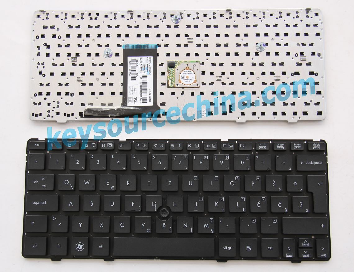 Slovenian Croatian Bosnian Serbian Montenegro Keyboard for HP EliteBook 2560p 2570p Tipkovnica