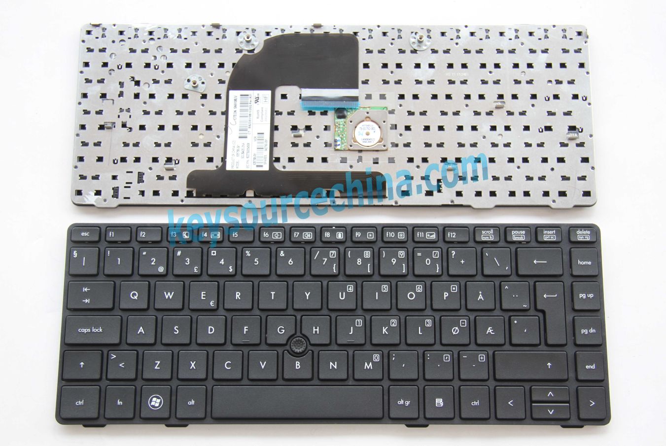 SG-39420-2NA Originalt HP ProBook 6460B Norwegian Keyboard Backlit