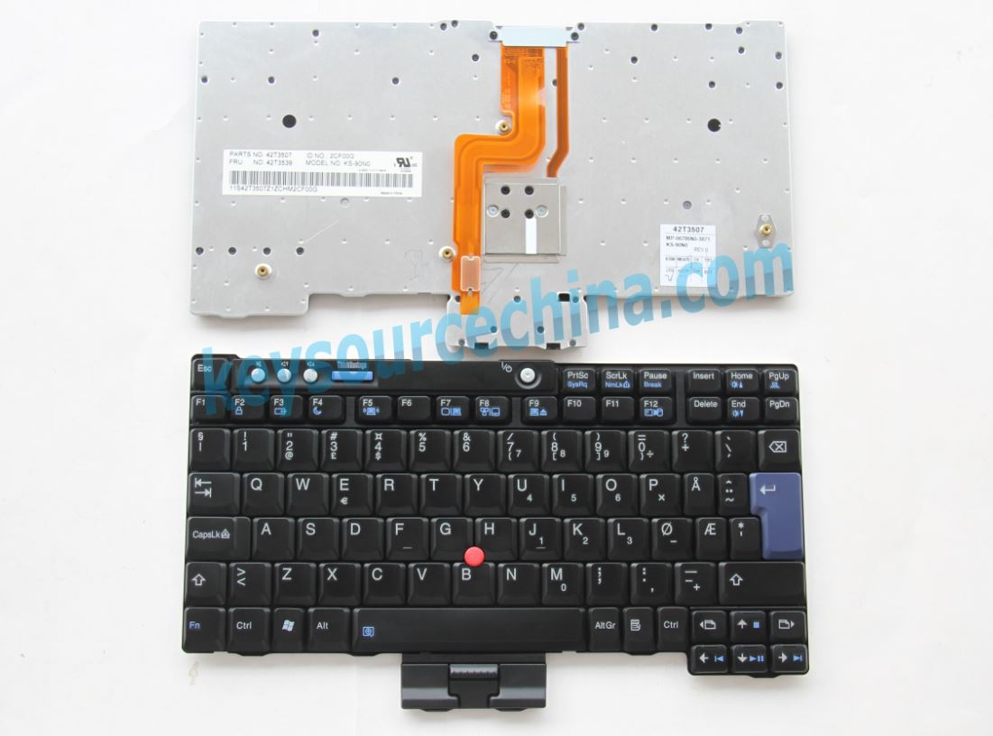 MP-06786N0-3871 Originalt Lenovo ThinkPad X60 X60s X60t X61 X61s X61t Norwegian Keyboard