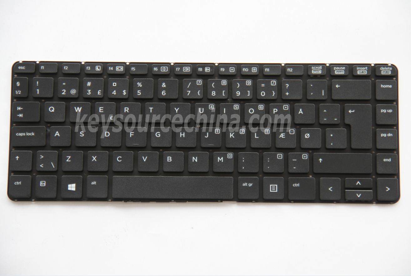 MP-12M66DK-4421 Originalt  HP ProBook 430 G1 no frame Danish Keyboard