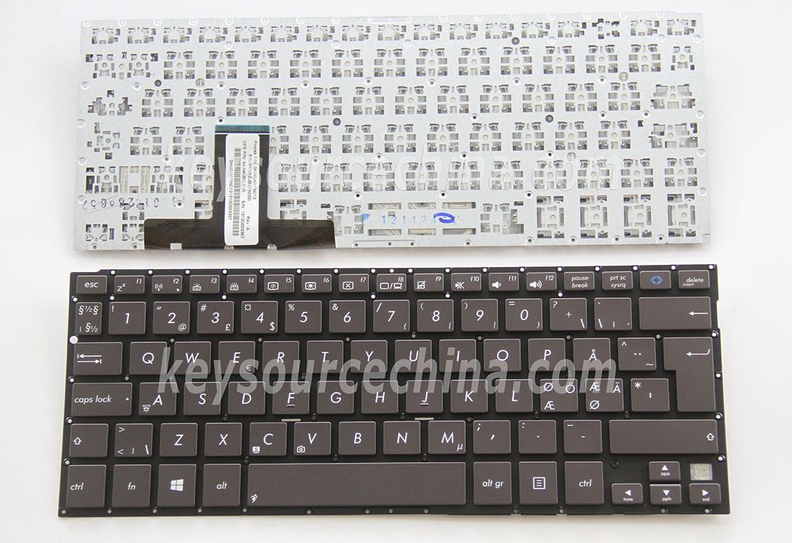 0KN0-NY1ND13 Originalt Asus TX300 TX300CA, Transformer Book TX300CA (no backlit sheet) Nordic Keyboard