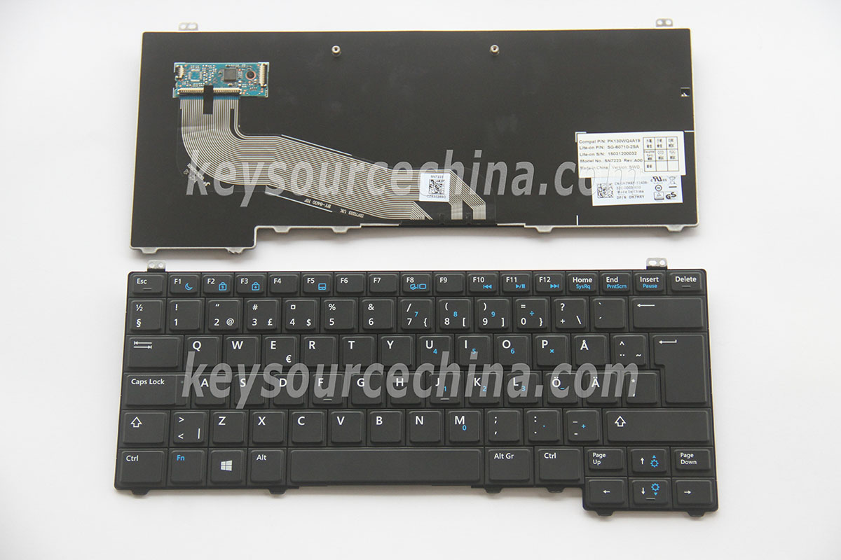 SG-60710-2SA Originalt Dell Latitude E5440 Swedish Finnish Keyboard