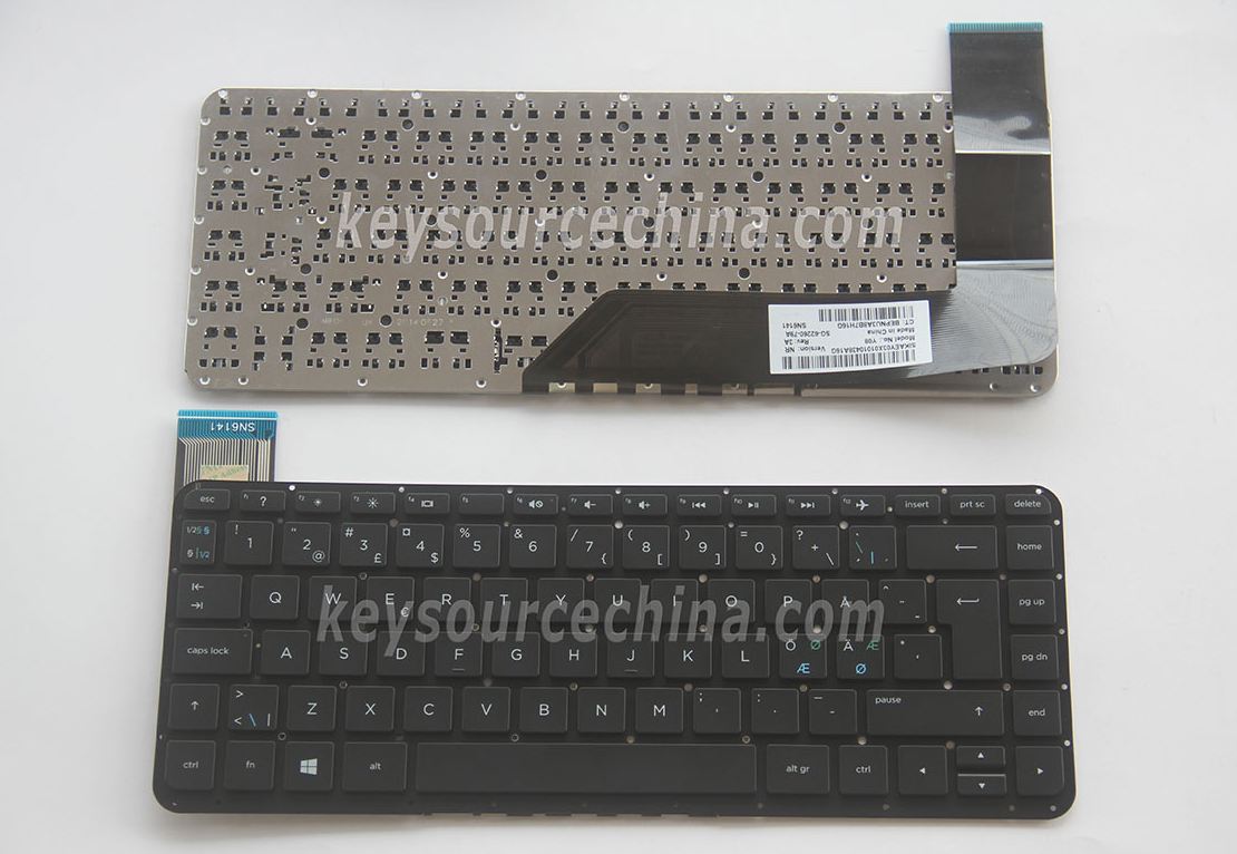 SG-62260-79A Originalt Nordic Keyboard for HP Stream 14-z000 14-z010 Black
