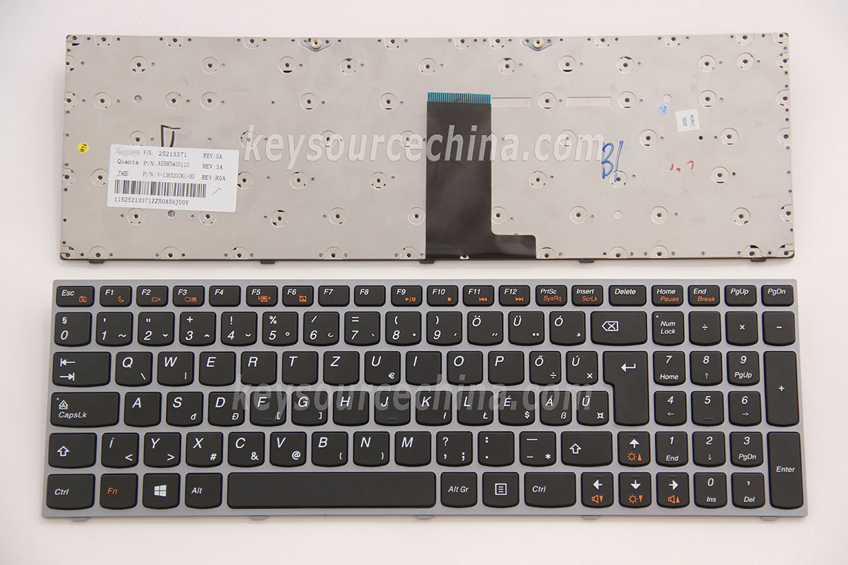 V-136520OK1-HG Magyar nyelvű Billentyűzet for Lenovo IdeaPad B5400 M5400 gray frame
