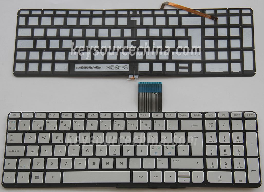 V140646DK1 NE Originalt Nordic Keyboard for HP ENVY X360 15-u 15-u000 15-u005no 15-u100no 15-u230no 15t-u000 Backlit