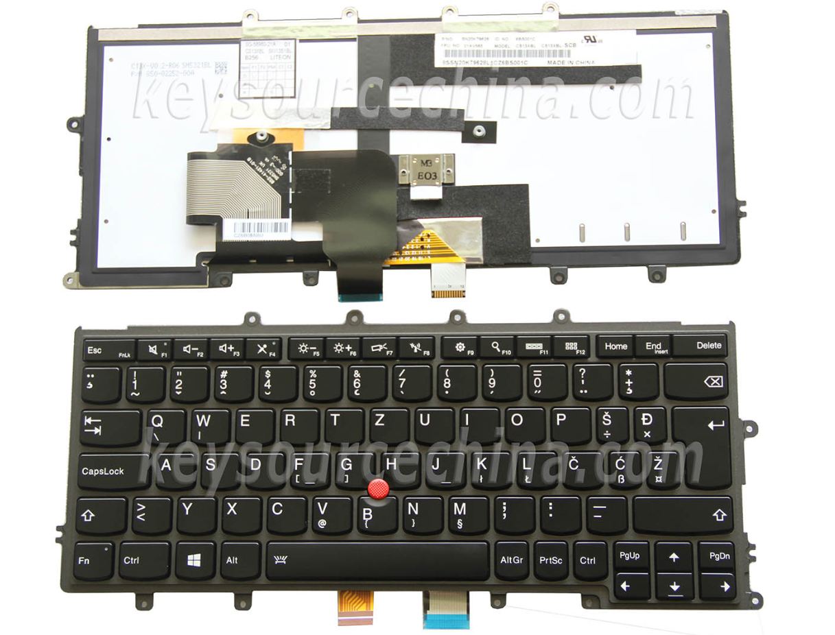 CS13XBL-SCB Slovenščina prenosni računalnik Tipkovnica za Lenovo ThinkPad X240 X240s X250 X260 X270 Backlit