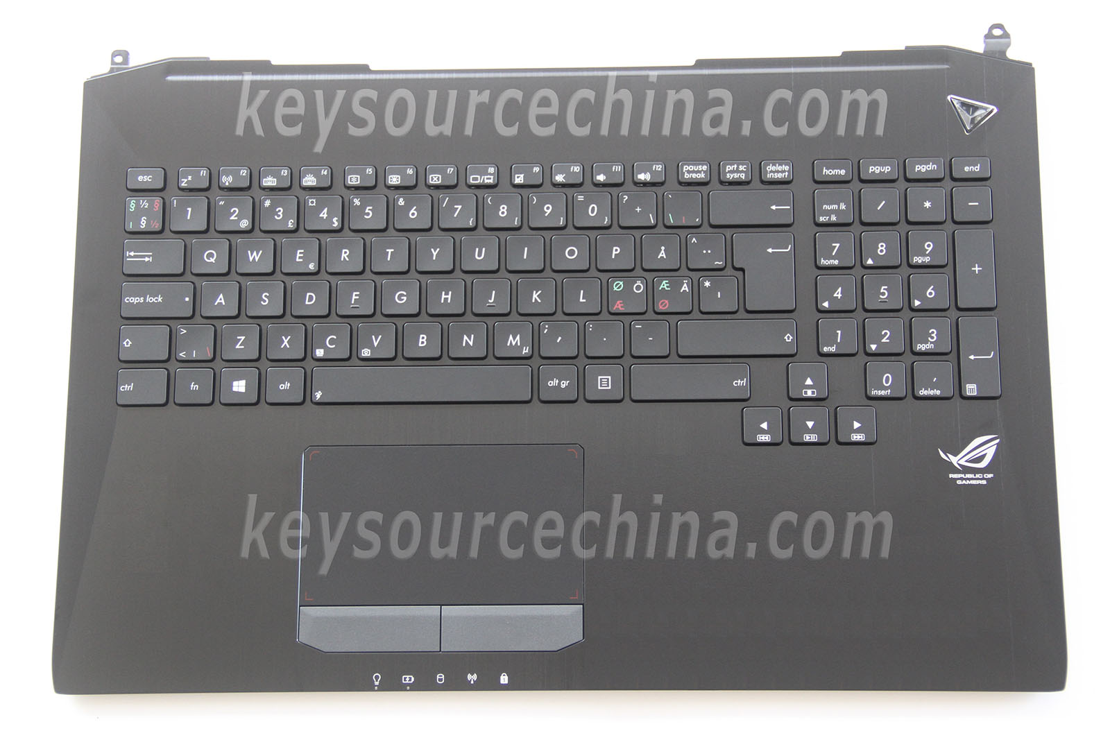 asus g75vw keyboard backlight not working