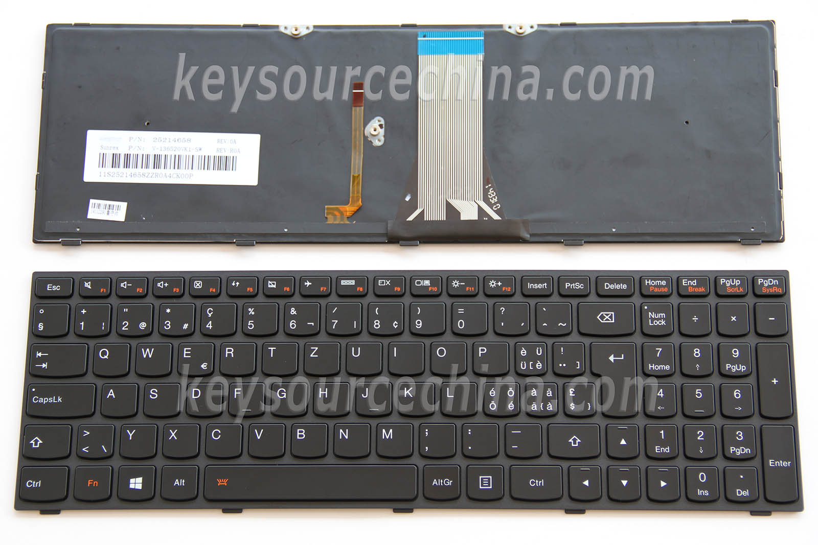 Originalt Lenovo IdeaPad G50-70 G50-80 G51-35 G70-70 G70-80 B50-70 B50-80 B70-80 Backlit Swiss German Laptop Keyboard Schweiz Tastatur