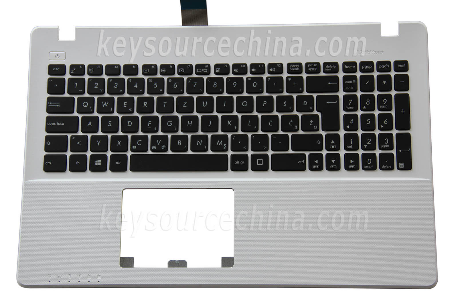 Asus R510CA R510C R510LA R510LB R513CL P550CA P550CC P550LA Tipkovnica Slovenian Bosnian Croatian Serbian Laptop Keyboard White Top case